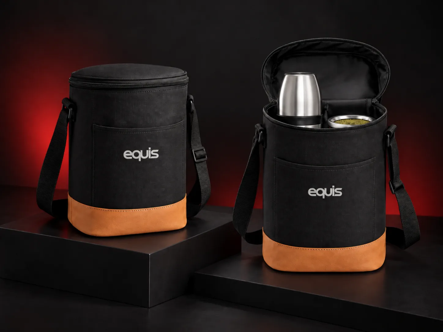 Bolso matero personalizado con logo de empresa, producción de FOCUS+