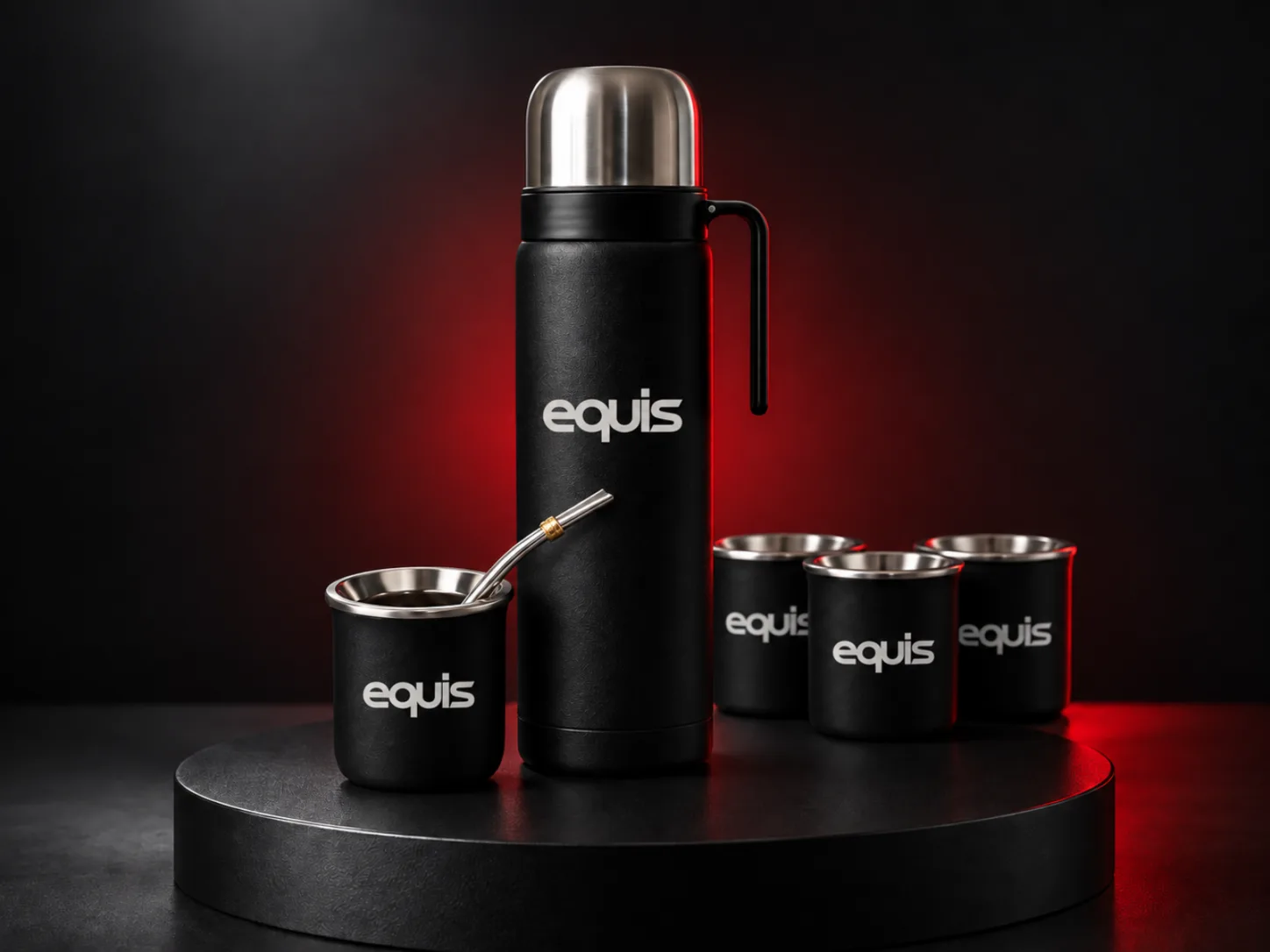 Set matero personalizado con logo de empresa, producción de FOCUS+