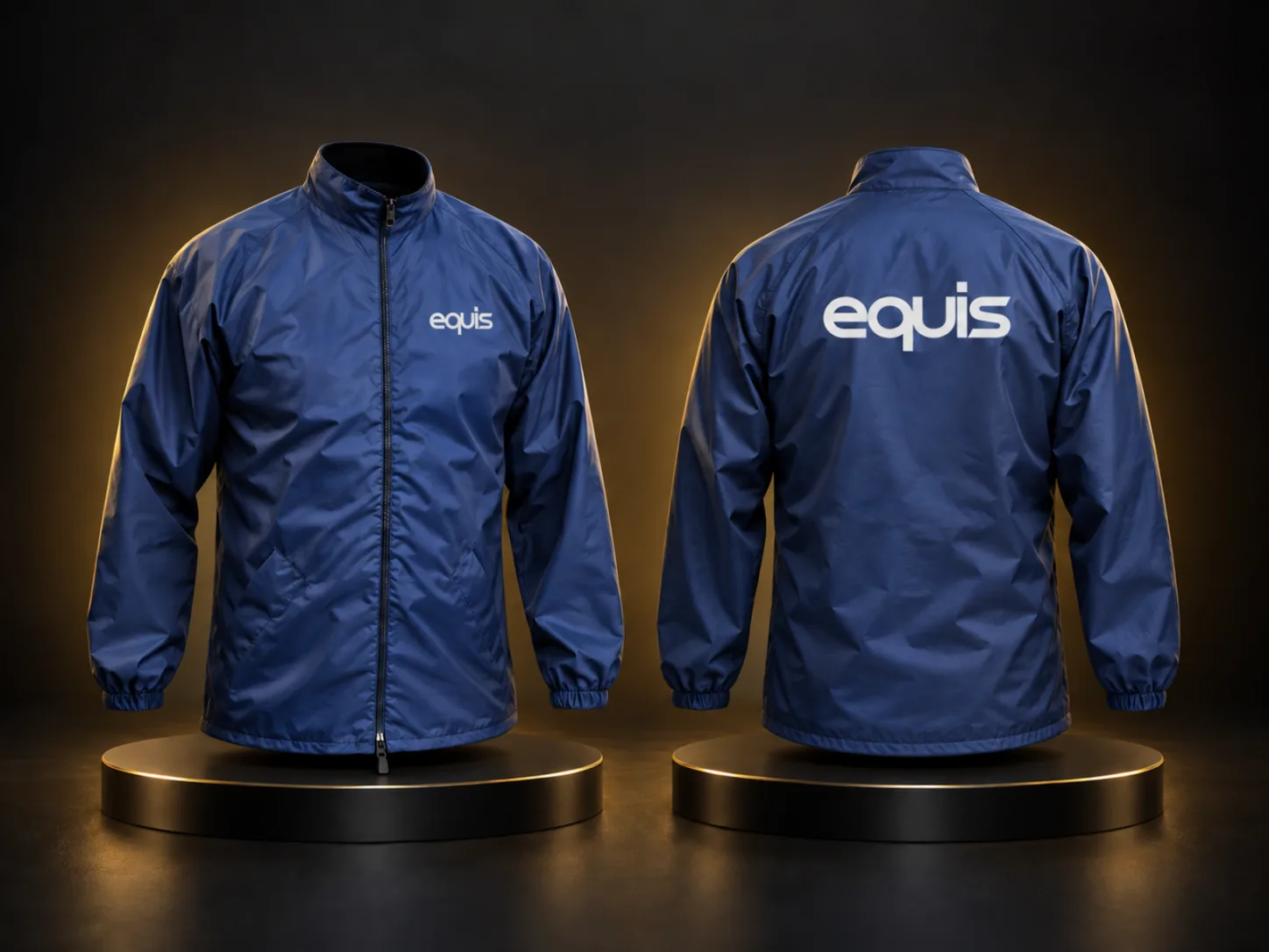 Campera trucker personalizada con logo de empresa, producción de FOCUS+